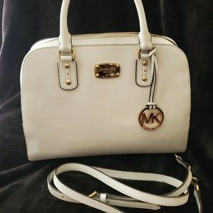 Micahel Kors Leather White Handbag